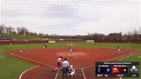 Clarion At Seton Hill Game 1 Softball WestmorelandSports1