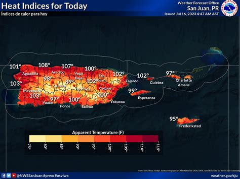 NWS San Juan On Twitter Another Hot Day Is Expected Today However