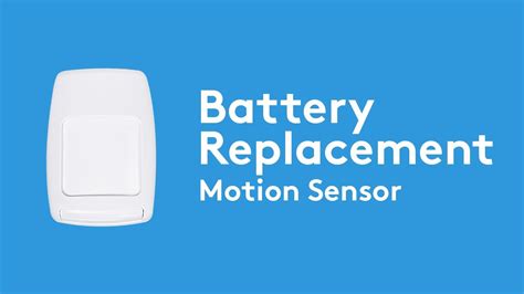 How To Change The Battery In Your Motion Sensor Adt Youtube