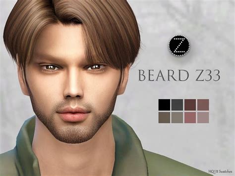 The Sims Resource Beard Z33 Beard Beard No Mustache Facial