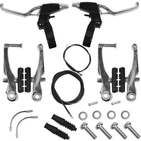 Kit Freio V Brake Aluminio Completo Dianteiro E Traseiro Manetes E