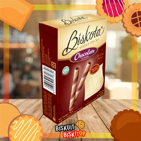 Jual B BISKITOP BISKOTA WAFFER STICK 50g Tiramisu Biskuit Kue Kering