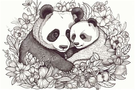 30 Pandas Colouring Pages Amazing Patterns Adult Colouring Etsy