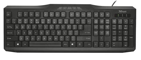 Trust 20623 Classicline Wired full size Keyboard for PC and Laptop, UK ...