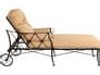 Woodard Derby Cushion Wrought Iron Adjustable Patio Chaise Lounge