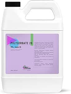 Amazon Polysorbate 20 Cosmetic Grade 946 ML 32 Ounce Liquid