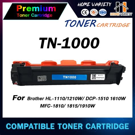 Home Tn 1000 Tn1000 T1000 T 1000 Laser Toner For Brother Hl 1110 1210w Dcp 1510 1610w Mfc 1810