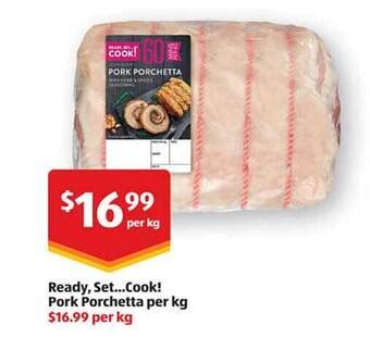 Ready Set Cook Pork Porchetta Offer At ALDI