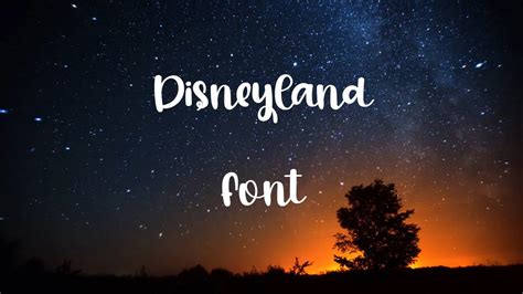 Disneyland Font Free Download