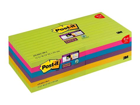 3m Post It Super Sticky Notes Promoción 4690 Ssuc P4 2 6 Blocs De 90