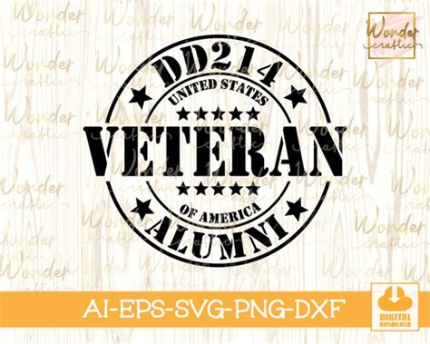 DD214 Veteran Png Svg Veteran Alumni Svg Veteran Day T Etsy