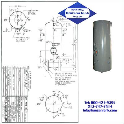 Wn B Gallon Insulated Hlw Tank Hanson Tank Asme Code Pressure