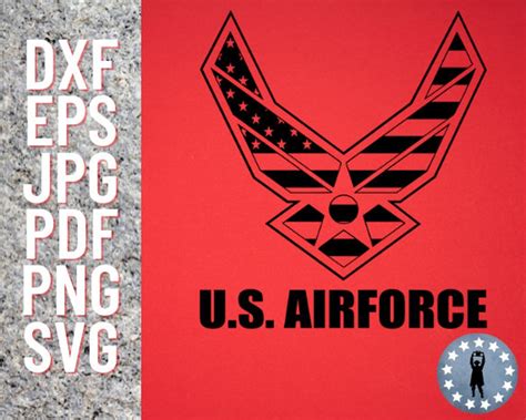 US Air Force United States Flag Logo USAF Emblem Military Digital File ...