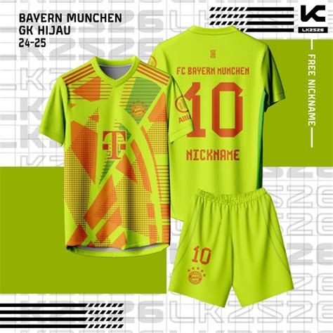 Jual Jersey Futbol Bayern Munchen Gk Hijau 20242025 Fullprint