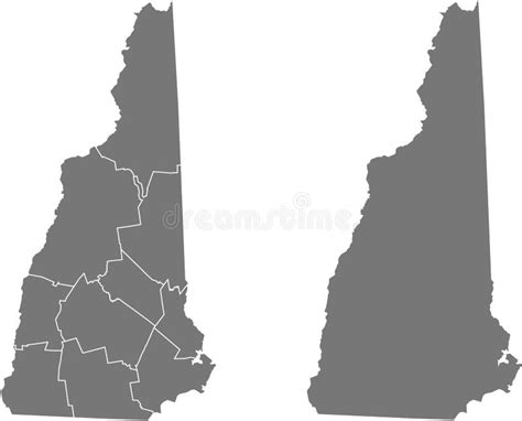 Mapa Del Nuevo Hampshire Ilustraci N Del Vector Ilustraci N De Silueta