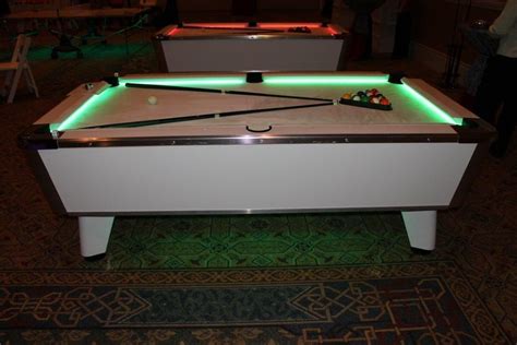 Who Makes this Pool Table with Lights Under the Cushions?