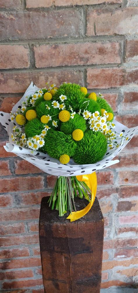 Buchet Fresh Cu Flori Verzi Wembley Enrose