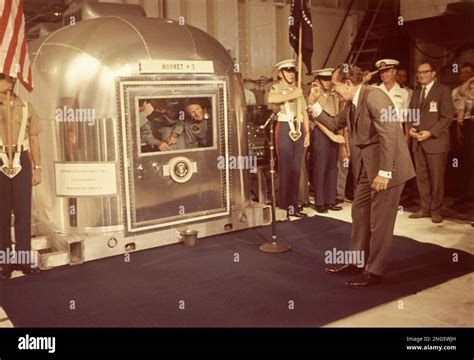 President Richard Nixon Gives The Ok Sign To The Apollo 11 Astronauts