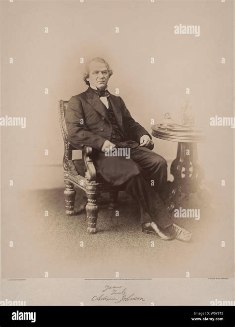 Andrew Johnson 1808 75 17th President Of The United States Seated