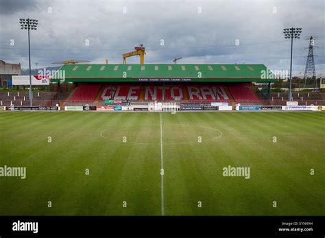 The Oval Glentoran Football Stadium In Belfast Northern Ireland Stock