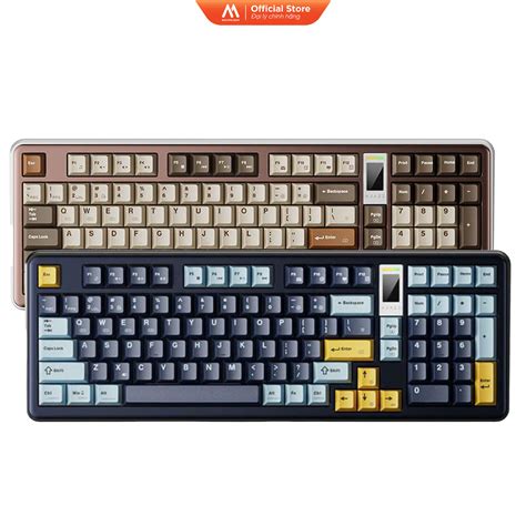 Bàn Phím Cơ Ajazz AC100 Nhôm CNC RGB Hot swap Màn hình Max Ping Gear