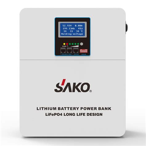 Sako Power Wall V Ah Lifepo Lithium Ion Battery With Bms