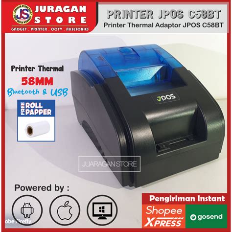 Jual Printer Mini Thermal Printer Bluetooth Rpp02 58mm Moka Dan Gobiz