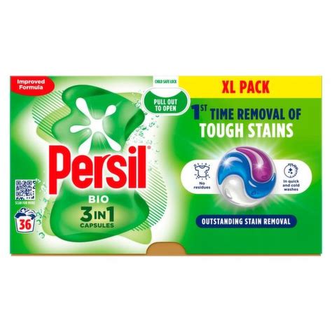 Persil Bio 3 In 1 Capsules Washing Detergent 36 Wash 36 Piece