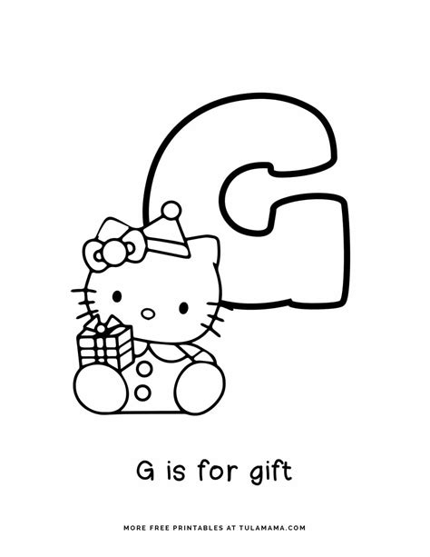 Free Hello Kitty Printables And Abc Coloring Pages Tulamama