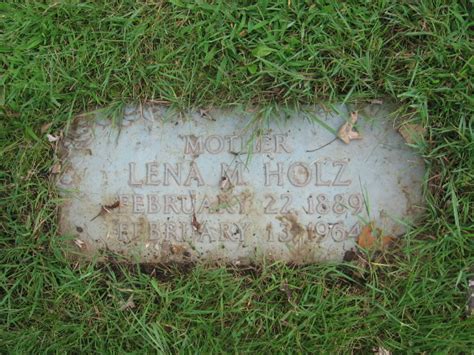 Lena M Nitzband Holz 1889 1964 Mémorial Find A Grave