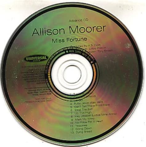 Allison Moorer Miss Fortune Us Promo Cd Album Cdlp 252189