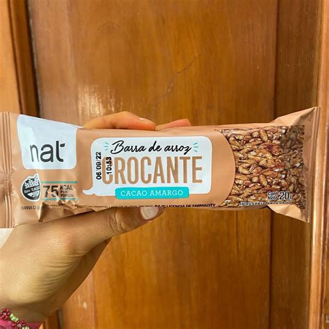 Nat Barra De Arroz Crocante Cacao Amargo Reviews Abillion