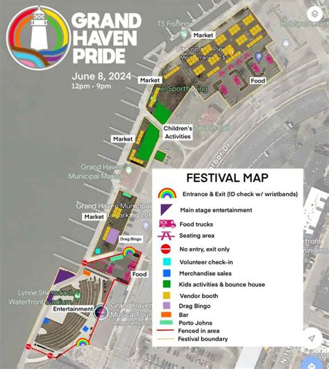 Festival Map Grand Haven Pride