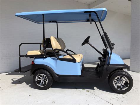 Sky Blue Low Profile Club Car Golf Cart Golf Carts Non Lifted