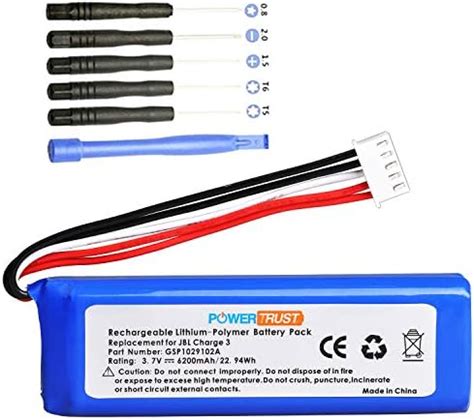 Amazon PowerTrust 3 7V 6200mAh Replacement Battery Compatible With