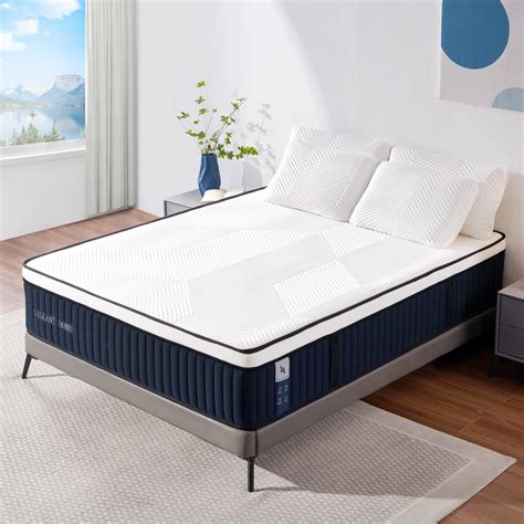 King Mattress, DIGLANT 14 Inch Euro Top Hybrid Memory Foam Mattress ...