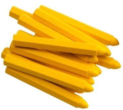 Yellow Marking Wax Chalk For Textile Industry Feature Fine Quality