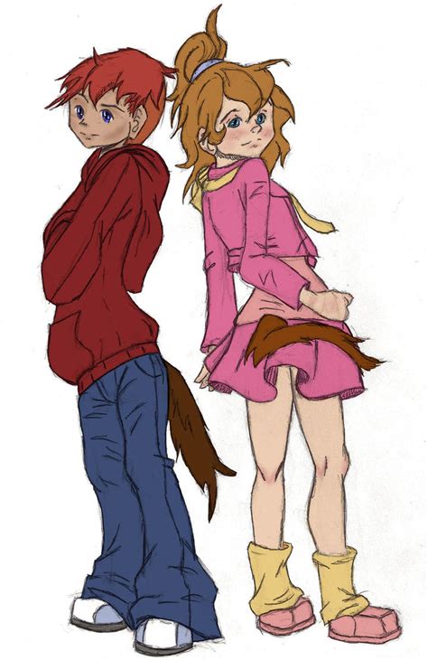 Alvin and Brittany by aquaray8 on DeviantArt