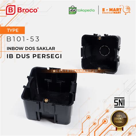 Jual Broco Ib Dus Persegi Inbowdos Saklar Inbow Doos Dos Hitam Kotak