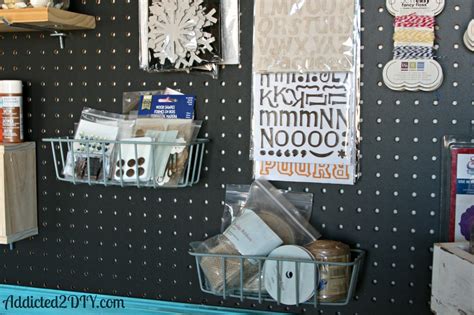 Craft Room Pegboard Organization - Addicted 2 DIY