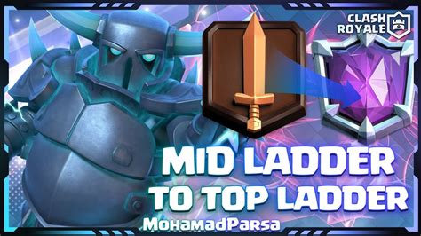 Mid Ladder To Top Ladder With Pekka Bridge Spam Clash Royale Youtube