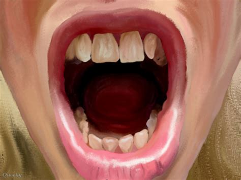 Screaming mouth ← a people Speedpaint drawing by Suedelbien - Queeky ...