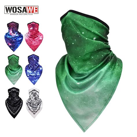 WOSAWE Masque Facial Pour Hommes Et Femmes Charpe De Moto Cagoule De