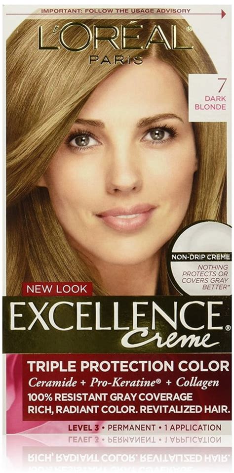 Pack L Oreal Excellence Triple Protection Permanent Hair Color Creme Dark Blonde Ea