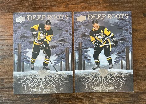 Upper Deck Deep Roots Evgeni Malkin Kris Letang Pittsburgh