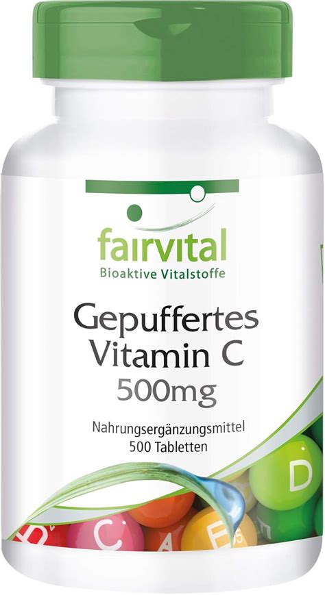 Fairvital Gepuffertes Vitamin C Mg Hochdosiert Vegan