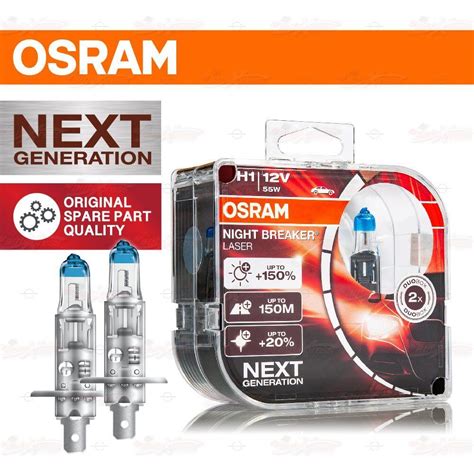 Osram Night Breaker Laser Headlight Next Gen Bulb Duo H W For