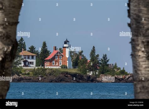 Eagle Harbor Lighthouse On Lake Superior In Michigans Upper Peninsula