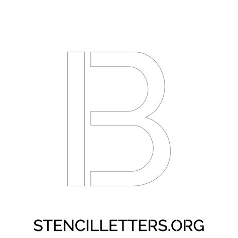 4 Inch Free Printable Individual 23 Elegant Uppercase Letter Stencils Stencil Letters Org