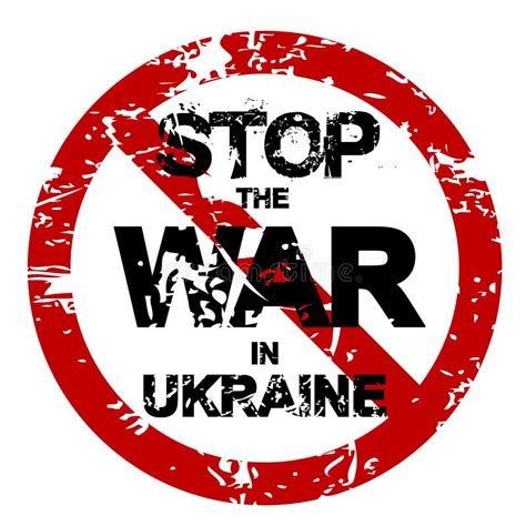 Stop War Ukraine Peace Stock Vector Illustration Of Abstract 46733218